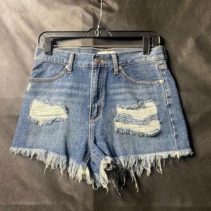 JUSTUSA Cutoff distressed Jean Shorts! SZ Med
